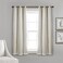 Lush Decor Sheer Grommet Curtains With Insulated Blackout Lining Window Curtain Panels Pair 38W x 63L Wheat Curtain With Sheer Overlay Elegant Blackout Curtains for Bedroom