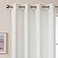 MvchennL White Linen Curtains 102 Inch Long Curtains 2 Panels Set Light Filtering Semi Sheer Drapes Natural Grommet Top Thick Window Treatments for Living RoomBedroomDining Room