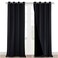 NICETOWN Extra Long Truly Blackout Drapes for Hall and Villa 100 Blackout Window Curtain Panels with Black Lined for Night Shift Worker 52inch Width Each Panel 108inch Length Black 2 Pieces