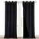 NICETOWN Extra Long Truly Blackout Drapes for Hall and Villa 100 Blackout Window Curtain Panels with Black Lined for Night Shift Worker 52inch Width Each Panel 108inch Length Black 2 Pieces
