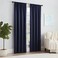 Eclipse ECLIPSE Solid Thermapanel Modern Room Darkening Rod Pocket Window Curtain for Bedroom 1 Panel 54 x 54 Navy