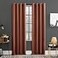 Sun Zero Soho 2pack Blackout Energy Efficient Grommet Curtain Panel Pair 54 x 96 Terracotta