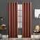 Sun Zero Soho 2pack Blackout Energy Efficient Grommet Curtain Panel Pair 54 x 96 Terracotta