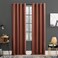 Sun Zero Soho 2pack Blackout Energy Efficient Grommet Curtain Panel Pair 54 x 96 Terracotta