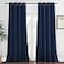 NICETOWN Blackout Curtain Panel Home Decoration Light Blocking Room Darkening DrapeDrapery for Nursery Room Ring Top Navy 52 inches Wide by 95 inches Long 1 PC