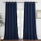 NICETOWN Blackout Curtain Panel Home Decoration Light Blocking Room Darkening DrapeDrapery for Nursery Room Ring Top Navy 52 inches Wide by 95 inches Long 1 PC