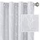 H.VERSAILTEX HVERSAILTEX Blackout Curtains for Bedroom Foil Print Twig Tree Branch Thermal Insulated Grommet Curtains Light Blocking Thick Soft Window Curtains for Living 52 x 96 Inch 2 Panels Greyish