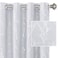 H.VERSAILTEX HVERSAILTEX Blackout Curtains for Bedroom Foil Print Twig Tree Branch Thermal Insulated Grommet Curtains Light Blocking Thick Soft Window Curtains for Living 52 x 96 Inch 2 Panels Greyish
