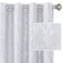 H.VERSAILTEX HVERSAILTEX Blackout Curtains for Bedroom Foil Print Twig Tree Branch Thermal Insulated Grommet Curtains Light Blocking Thick Soft Window Curtains for Living 52 x 96 Inch 2 Panels Greyish