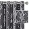 H.VERSAILTEX HVERSAILTEX Blackout Curtains for Bedroom Foil Print Twig Tree Branch Thermal Insulated Grommet Curtains Light Blocking Thick Soft Window Curtains for Living 52 x 84 Inch 2 Panels Charcoa