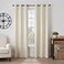Eclipse Gabriella Grommet Top Curtains for Bedroom Single Panel 40 x 84 Ivory