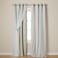 TOWN & TOWN COUNTRY LUXE Talia Double Layer Indoor Curtains Sheer and Room Darkening Blackout Grommet Top Energy Efficient 2Pack Set 52x120 Sand