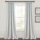 Lush Decor Farmhouse Stripe Yarn Dyed Cotton Window Curtain Panel Pair 42 W x 84 L Blue Classic Modern Rustic Charm Eco Friendly Cotton Fabric Rod Pocket Farmhouse stripe