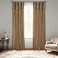 HPD Half Price Drapes Ruched Faux Dupioni Silk Curtains for Living Room 50 X 108 1 Panel PDCHKBS8108RU Flax Gold