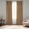 HPD Half Price Drapes Ruched Faux Dupioni Silk Curtains for Living Room 50 X 108 1 Panel PDCHKBS8108RU Flax Gold