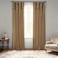 HPD Half Price Drapes Ruched Faux Dupioni Silk Curtains for Living Room 50 X 108 1 Panel PDCHKBS8108RU Flax Gold