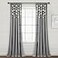 Lush Decor Boho Pom Pom Tassel Linen Textured Window Curtain Panel Single 52 W x 95 L Gray