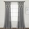 Lush Decor Boho Pom Pom Tassel Linen Textured Window Curtain Panel Single 52 W x 95 L Gray