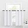 NICETOWN Small Window Curtain Panel Grommet Valance Solid Thermal Insulated Tier Drape Short Kitchen Curtains 2 Panels Pure White 34 inches Width x 36 inches Length