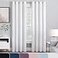Eclipse Aurelia Velvet Room Darkening Grommet Noise Reduction Window Curtains 2 Panels 52 in x 84 in White