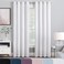 Eclipse Aurelia Velvet Room Darkening Grommet Noise Reduction Window Curtains 2 Panels 52 in x 84 in White