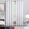 Eclipse Aurelia Velvet Room Darkening Grommet Noise Reduction Window Curtains 2 Panels 52 in x 84 in White