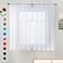 SpaceDresser Basic Rod Pocket Sheer Voile Window Curtain Liners White 2 Panels 52 Width 54 Inch Long for Kitchen Bedroom Children Living Room YardWhite52 W x 54 L