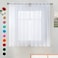 SpaceDresser Basic Rod Pocket Sheer Voile Window Curtain Liners White 2 Panels 52 Width 54 Inch Long for Kitchen Bedroom Children Living Room YardWhite52 W x 54 L
