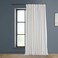 HPD Half Price Drapes Heritage Plush Velvet Curtains 96 Inches Long Room Darkening Curtains for Bedroom Living Room 100W x 96L 1 Panel Pillow White