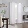 Eclipse Aurelia Velvet Room Darkening Grommet Noise Reduction Window Curtains 2 Panels 52 in x 95 in White