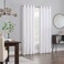 Eclipse Aurelia Velvet Room Darkening Grommet Noise Reduction Window Curtains 2 Panels 52 in x 95 in White