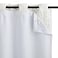 KGORGE White Blackout Curtain Liners Thermal Insulated Rod Pocket Drapes for 95 inch Long CurtainsBedroom Window Hooks Included W 27 x L 92 per Panel 1 Pair Grayish White