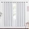 NICETOWN Room Darkening Curtain for Living Room Easy Care Solid Thermal Insulated Grommet Light Blocking Modern Window Curtain Drape for Bedroom 1 Panel 66 by 72 Greyish White