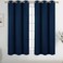 Diraysid Navy Blue Grommet Blackout Curtains for Bedroom Thermal Insulated Room Darkening Curtains Drapes 38 x 63 2 Panels