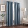 Eclipse ECLIPSE Kendall Modern Blackout Thermal Rod Pocket Window Curtain for Bedroom or Living Room 1 Panel 42 x 95 Slate