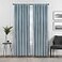 Eclipse Absolute Zero Harper Velvet Blackout Thermal Insulated Rod Pocket Curtains for Bedroom Single Panel 50 x 95 Blue