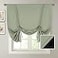 H.VERSAILTEX HVERSAILTEX 100 Blackout Tie Up Curtains Sage Green Curtain Drape for Bedroom Short Privacy Bathroom Balloon Window Shade Rod Pocket Curtain for Window Covering 42 Wide 1 Panel Light Sage