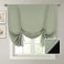 H.VERSAILTEX HVERSAILTEX 100 Blackout Tie Up Curtains Sage Green Curtain Drape for Bedroom Short Privacy Bathroom Balloon Window Shade Rod Pocket Curtain for Window Covering 42 Wide 1 Panel Light Sage