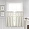Lush Decor Linen Button Farmhouse Kitchen Curtains Tier Set 29W x 36L Off White Linen Cafe Curtains Farmhouse Modern Farmhouse Decor