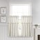Lush Decor Linen Button Farmhouse Kitchen Curtains Tier Set 29W x 36L Off White Linen Cafe Curtains Farmhouse Modern Farmhouse Decor
