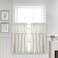 Lush Decor Linen Button Farmhouse Kitchen Curtains Tier Set 29W x 36L Off White Linen Cafe Curtains Farmhouse Modern Farmhouse Decor