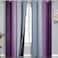 Estelar Textiler Purple and Grey Blackout Curtains 84 Inches LongOmbre and Wavy Line Pattern 100 Blackout Curtains for BedroomFull Light Blocking Grommet Thermal Insulated Drapes for Kids Room 52x84 I