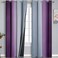 Estelar Textiler Purple and Grey Blackout Curtains 84 Inches LongOmbre and Wavy Line Pattern 100 Blackout Curtains for BedroomFull Light Blocking Grommet Thermal Insulated Drapes for Kids Room 52x84 I