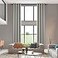 MAIHER High Living Room Blackout Extra Long Curtain 2 Story Drape with Grommet 17ft Length Thermal Insulated Tall Curtain for Bedroom Light Grey 1 Panel 50 W x 204 L