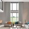 MAIHER High Living Room Blackout Extra Long Curtain 2 Story Drape with Grommet 17ft Length Thermal Insulated Tall Curtain for Bedroom Light Grey 1 Panel 50 W x 204 L