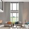 MAIHER High Living Room Blackout Extra Long Curtain 2 Story Drape with Grommet 17ft Length Thermal Insulated Tall Curtain for Bedroom Light Grey 1 Panel 50 W x 204 L
