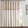 Lush Decor Linen Button Window Curtain Panel Single 100 W x 84 L Linen Extra Wide Curtains Rustic Decor Modern Farmhouse Curtains For Living Room Dining Room