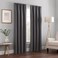 Eclipse ECLIPSE Kendall Modern Blackout Thermal Rod Pocket Window Curtain for Bedroom or Living Room 1 Panel 42 x 95 Charcoal