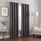 Eclipse ECLIPSE Kendall Modern Blackout Thermal Rod Pocket Window Curtain for Bedroom or Living Room 1 Panel 42 x 95 Charcoal