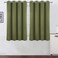 LEMOMO Olive Green Thermal Blackout Curtains52 x 54 InchSet of 2 Panels Room Darkening Curtains for Bedroom